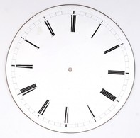 Nagyméretű Zománcozott óra Számlap, Hibátlan állapotban D: 17,5 Cm - Andere & Zonder Classificatie