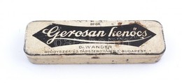 Dr. Wander Gerosan Kenőcs Fém Doboz, Kopásnyomokkal, 12×3,5×2 Cm - Other & Unclassified