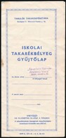 Iskolai Takarékbélyeg Gyűjtőlap Bélyegekkel - Ohne Zuordnung