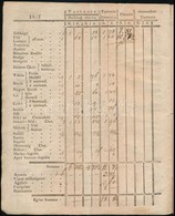 1828-1846 'Tizenkilentz Esztendeig Szolgálaló Contributionalis Könyvetske' - Unclassified