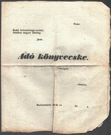 1852-1889 3 Db Adókönyvecske Német és Magyar Nyelven - Sin Clasificación