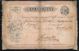 1898 Halászjegy Megviselt állapotban - Sin Clasificación