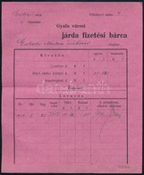 Cca 1900 Gyula Város Járda Fizetési Bárca - Unclassified