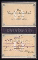 1924 Pesti Magyar Kereskedelmi Bank Széf Belépő Igazolványa Ronald Gosling és Neje Gróf Bánffy Zsófia Részére, Kissé Kop - Sin Clasificación