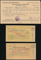 1942-1944 Kiskirályság, Sertésvágási Engedély, Sertéslap, Fizetési Meghagyás, Stb., 8 Db - Unclassified