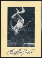Nyikolaj Jefimovics Andrianov (1952-2011) Hétszeres Olimpiai Bajnok Tornász Aláírása Az őt ábrázoló Fotón - Otros & Sin Clasificación
