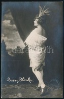 Cca 1920 Buday Ilonka Dedikált Fotólapja - Autres & Non Classés