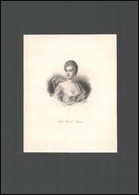 Fried Carol Neuberin Német írónő,rézmetszetű Mellképe / German Novellist Engraving.16x21 Cm - Otros & Sin Clasificación