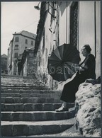 Cca 1960 Dezső Pál: Nyári Napsütésben, Budapest, Pala Utca, A Szerző által Feliratozott Vintage Fotóművészeti Alkotás, 2 - Sonstige & Ohne Zuordnung