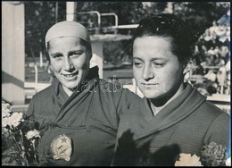 1952 Helsinki, XV. Nyári Olimpiai Játékokon 400 M Gyorsúszásban Aranyérmet Szerző Gyenge Valéria (1933-) és 4x100 M Női  - Other & Unclassified