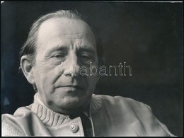 1977 és 1987 Kolozsvári Grandpierre Emil (1907-1992) Kossuth-díjas író, 3 Db Portréfotó, Kettő Feliratozva, 18x24 Cm - Otros & Sin Clasificación