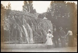 Cca 1900 Budapest Margit Sziget  üveg Dia Pozitív 8x8 Cm - Sonstige & Ohne Zuordnung