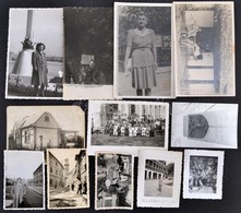 Cca 1930-1980 Vegyes Fotó Tétel, 12 Db, Közte Városfotók Is (Sopron, Nyíregyháza)..stb. Változó állapotban, 13x8 Cm és 7 - Otros & Sin Clasificación