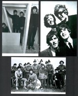 Cca 1968 Beatles Együttes, Fekete György (1904-1990) Budapesti Fényképész Hagyatékából 3 Db Mai Nagyítás, 15x10 Cm - Sonstige & Ohne Zuordnung
