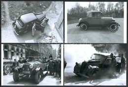 Automobilok, 11 Db Mai Nagyítás 1945 Előtti Automobilokról, A Felvételek Eltéri Időben és Helyen Készültek, 10x15 Cm - Otros & Sin Clasificación