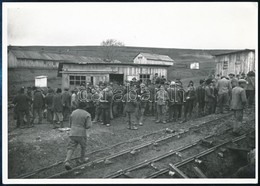 1942 A Szeretfalva-Déda-vasútvonal építésének Munkásai, Utólagosan Előhívott Fotó, Hátoldalon Feliratozva, 13×18 Cm / Wo - Otros & Sin Clasificación