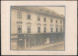 Cca 1910 Abonyi Szobel Feliratú üzlet Aláírt Fotója 14x12 Cm - Sonstige & Ohne Zuordnung
