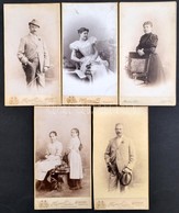 Cca 1910 5 Db Keményhátú Fotó Mertens és Társa Budapesti Műterméből, Különböző Méretben - Other & Unclassified