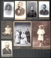 Cca 1880-1910 10 Db Keményhátú Fotó Klf Méretben - Otros & Sin Clasificación