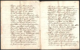 Cca 1850 1848-as Szabadságharc Csatáit Elregélő Verses Költemény Töredéke. 32 Kézzel írt Oldalon 21-28-ig Számozva Négy  - Sin Clasificación