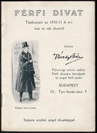 1910 Várady Béla Férfi Divat Tájékoztató Képes Kiadvány. 8p. - Reclame