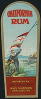 Cca 1910 California Rum Italcímke, Litho, 13,5x5,5 Cm - Advertising