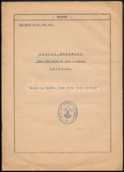 1940 Ganz Sas Cserkészraj Tábori értesítője - Scoutismo