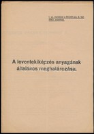 1940 A Leventekiképzés Anyagának általános Meghatározása - Andere & Zonder Classificatie