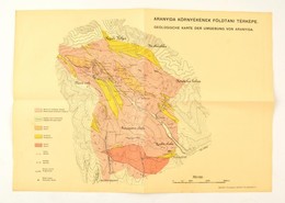 Cca 1910 Aranyida Környékének Földtani Térképe. 46 X 35,5 Cm. - Other & Unclassified