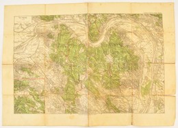 Cca 1910 2 Db Térkép: A Pilis 41x60 Cm és Gyöngyös és Környéke. Javítottak - Other & Unclassified