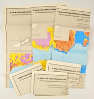 1983 A Balaton és Környékének építésföldtani Térképe. 4x2 Db Nagyméretű Térképlap - Other & Unclassified