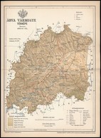 1895 Árva Vármegye Térképe, Tervezete: Gönczy Pál, Készült: Posner Károly Lajos és Fia Térképészeti Műintézetében, Hajto - Otros & Sin Clasificación