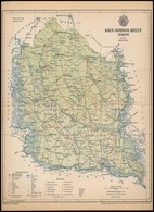 1895 Bács-Bodrog Megye Térképe, Tervezete: Gönczy Pál, Készült: Posner Károly Lajos és Fia Térképészeti Műintézetében, H - Sonstige & Ohne Zuordnung