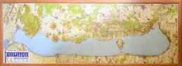 Balaton Térkép Modern Reprint Kiadása, 1:50.000, (eredetileg Tervezte: M. Kir. Honvéd Térképészeti Intézet), Modern Kere - Sonstige & Ohne Zuordnung