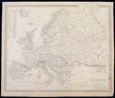 1836 Európa Nagyméretű Rézmetszetű Térképe. / 1836 Map Of Europe Society For Diffusion Of Useful Knowledge . Engraving   - Other & Unclassified