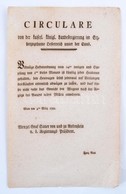 1791 Bécs, Az Enns Ment Osztrák Főhercegség Körlevél A Szénakereskedőknek A Széna Megméréséről, Német Nyelven, 1 Sztl. L - Ohne Zuordnung