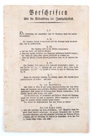 1817 Német Nyelvű Rendelet Az Oltási Eljárásról, Német Nyelven, 5 Sztl. Lev. - Ohne Zuordnung