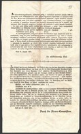 1851 Pest, Az Adóbiztosság által Kiadott Kétnyelvű Tájékoztató Kereseti Adó ügyében - Zonder Classificatie