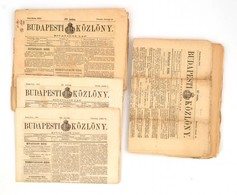 1867-1870 A Budapesti Közlöny 9 Db Száma - Sin Clasificación