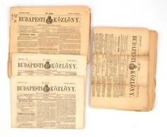 1867-1870 A Budapesti Közlöny 9 Db Száma - Non Classificati