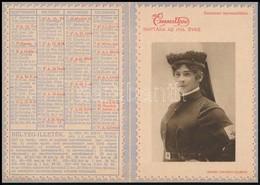 1916 Az Érdekes Újság Kártyanaptára, Címlapján Auguszta Főhercegnő Képével - Ohne Zuordnung