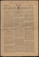 1920 Budapesti Közlöny 3 Száma: 1920.január 1., Március 31., április 30. Bennük A Kor Híreivel. Bp., Athenaeum, 6+8+8 P. - Ohne Zuordnung