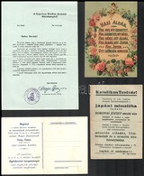 Cca 1930-1990 Vegyes Vallási Témájú Papírrégiség Tétel, 6 Db - Ohne Zuordnung