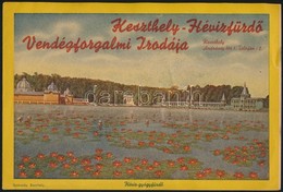 Cca 1930 Keszthely-Hévízfürdő Vendégforgalmi Irodája 4 Oldalas Prospektus - Unclassified