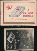 1934-1948 Vegyes Könyves Prospektus Tétel, 4 Db: Singer és Wolfner Karácsonyi Könyvjegyzék (1934), Szent István-Társulat - Ohne Zuordnung