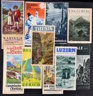Cca 1940 10 Db Svájci és Osztrák Turisztikai Kiadvány - Ohne Zuordnung