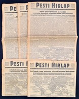 1942-1943 Pesti Hírlap 24 Száma, érdekes, Korabeli Cikk Gyűjtemény, II. Világháborús Hírekkel, Hiányosak, Közte Szakadoz - Ohne Zuordnung