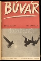 1942 Búvár Folyóirat VIII. évf. 1-12 Sz. Kopott Félvászon-kötésben. - Sin Clasificación