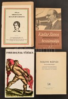 1947-1969 Vegyes Propaganda Nyomtatvány Tétel, Db: 
Rákosi Mátyás (1950) és Kádár János (1969) Beszámolói, Forradalmak T - Ohne Zuordnung