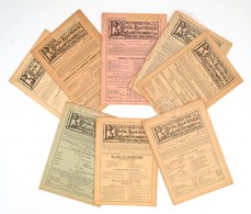 1948-1950 Postatarifák, Adók, Illetékek, Közlekedési Menetrendek C. Folyóirat 8 Db Száma. - Ohne Zuordnung